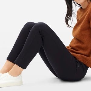 Everlane High Waist Side Zip Cotton Ankle Pant Size: 8